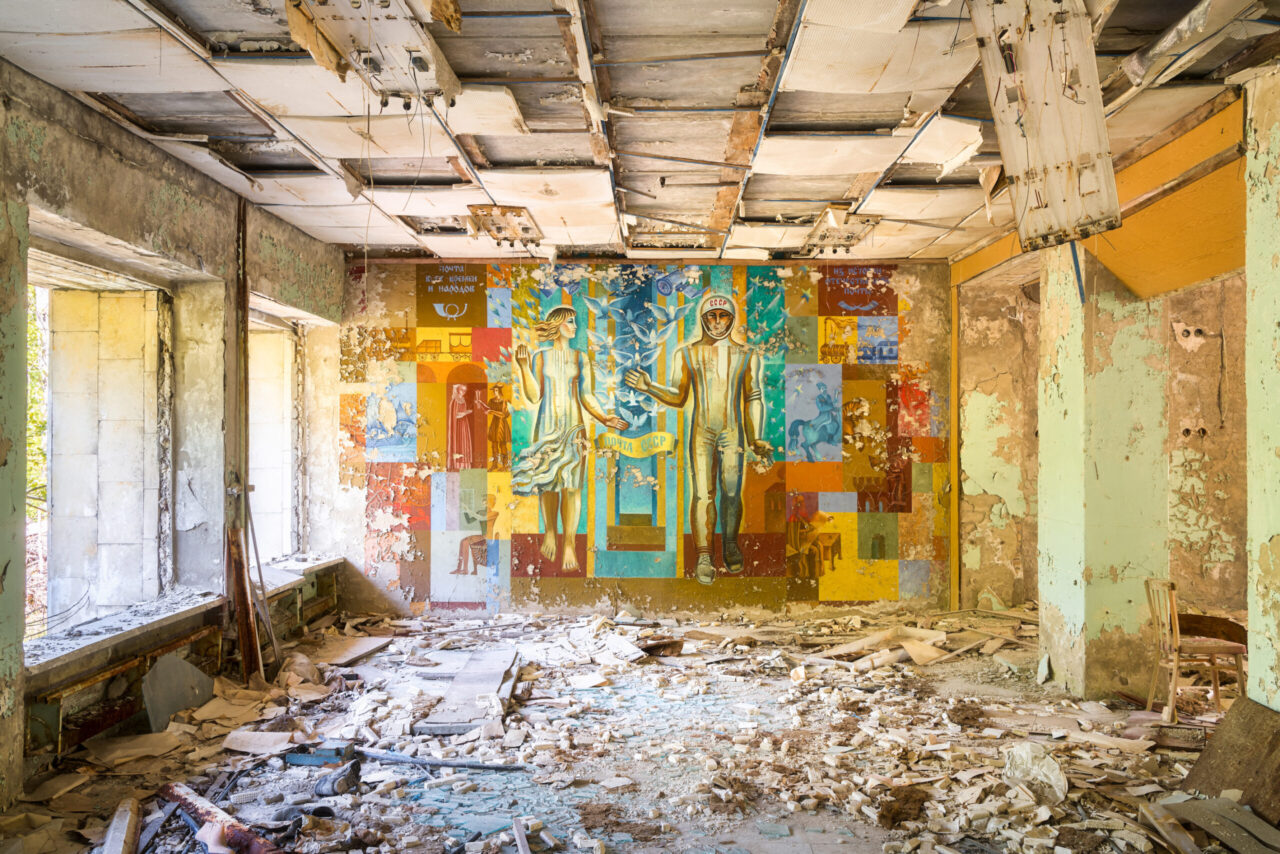 The Pripyat Post Office Mural